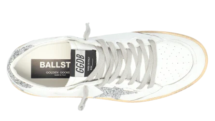 Golden Goose Ball Star Nappa White Silver (Women's)