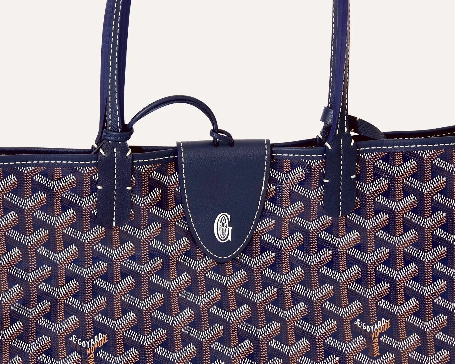 Goyard Saint Louis Tote PM Navy Blue