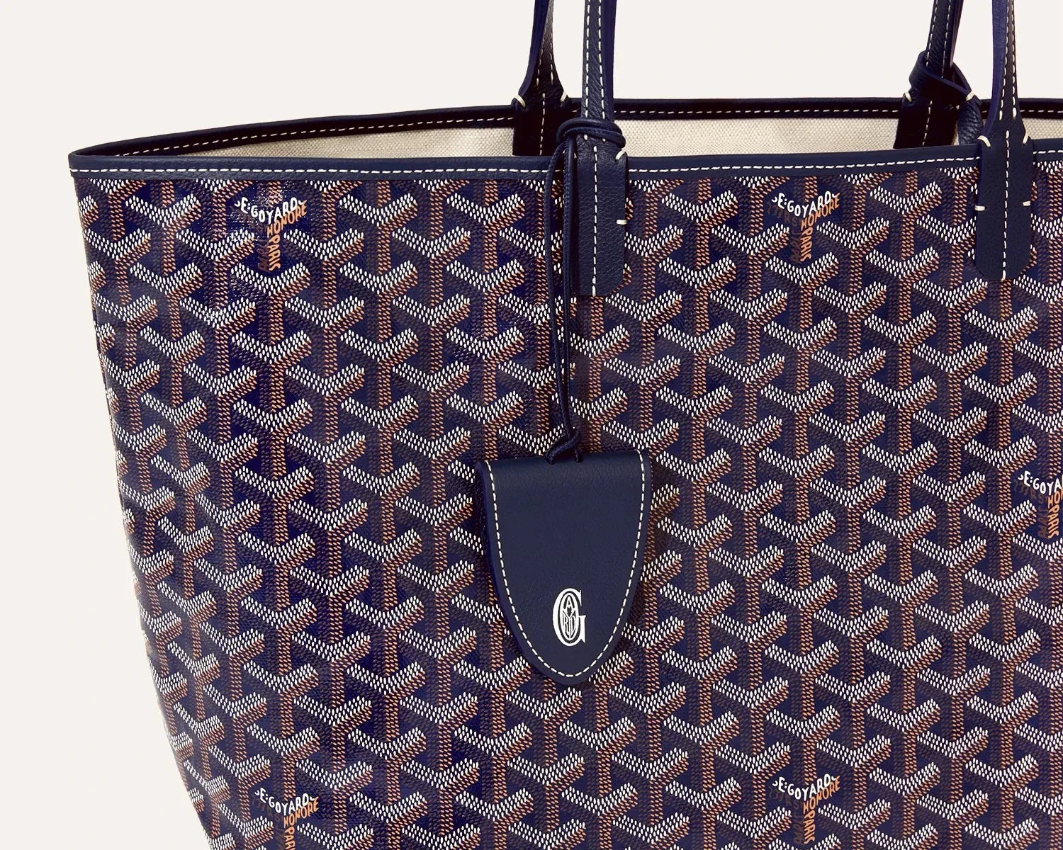 Goyard Saint Louis Tote PM Navy Blue